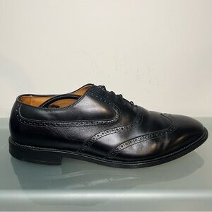 Allen Edmonds Birmingham Mens 14 D Black Leather Wingtip Oxford Dress Shoes